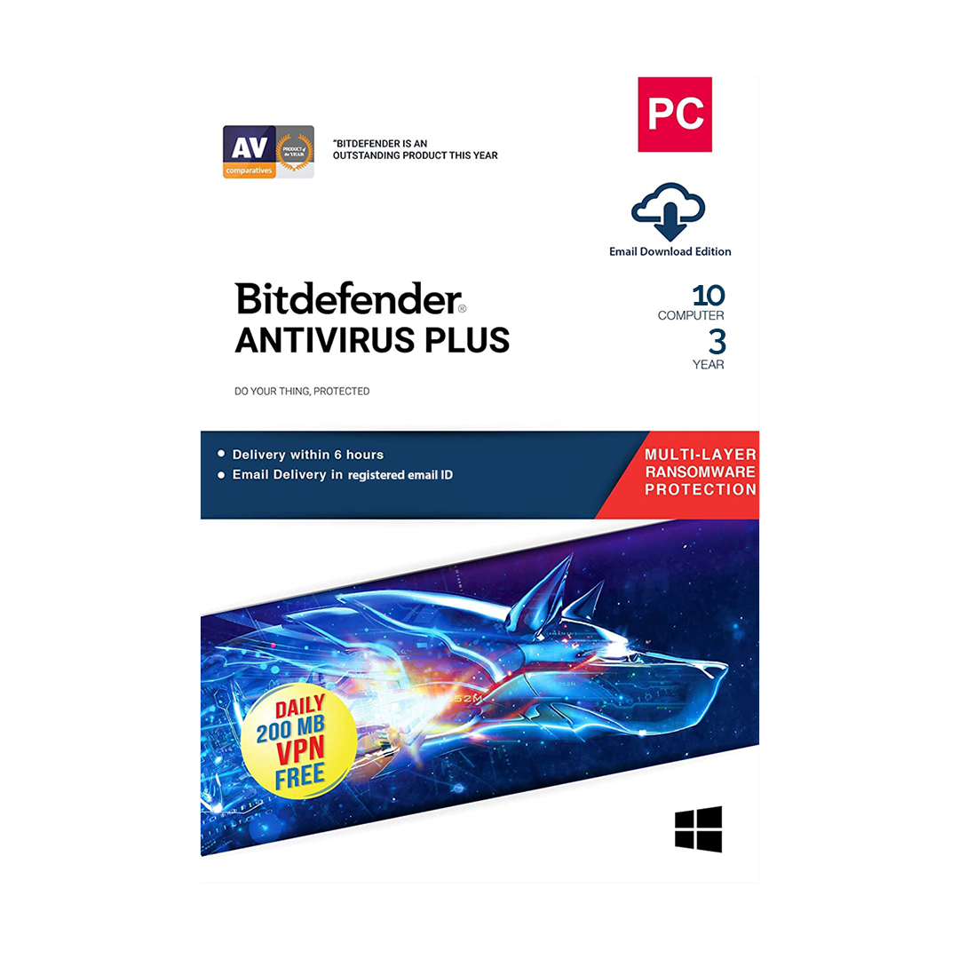 Bitdefender Antivirus 10 PC 3 Year